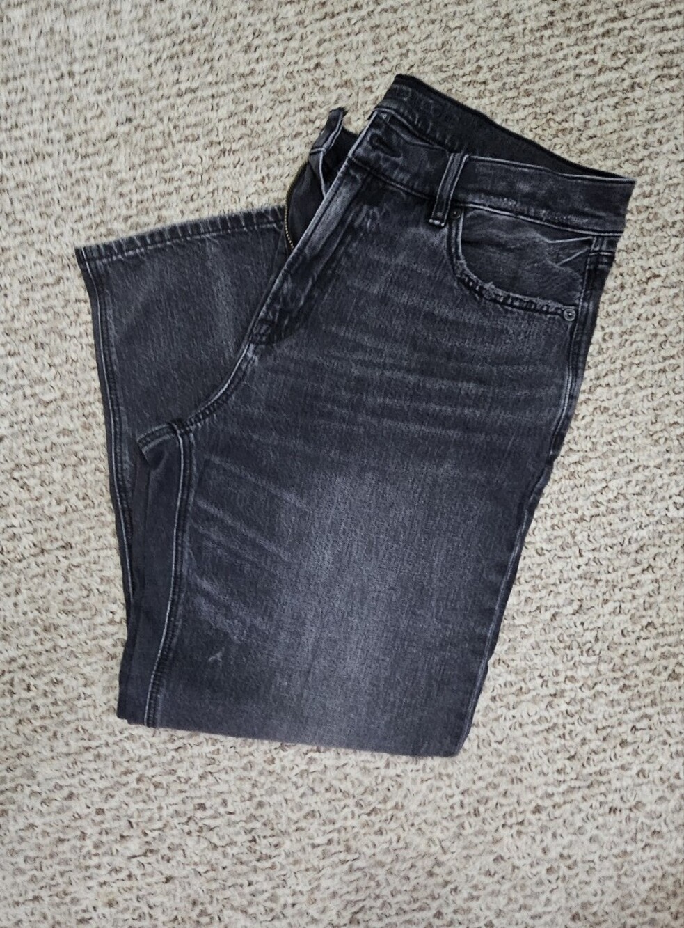 American Eagle Outfitters Women's Black Straight Jeans